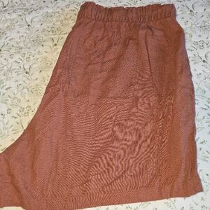 Ava & Viv Terracotta Linen Shorts